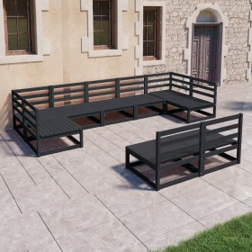 Gartenmöbel-Set 9-teilig aus massivem Kiefernholz von , Gartensets - Ref: Foro24-3076163, Preis: 642,99 €, Rabatt: %