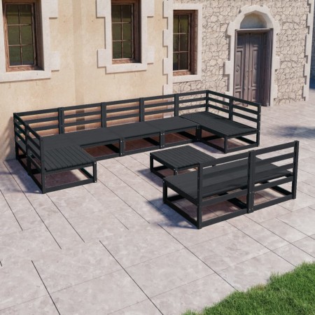 Juego de muebles de jardín 10 piezas madera maciza de pino de , Conjuntos de jardín - Ref: Foro24-3076168, Precio: 745,99 €, ...