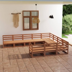 Gartenmöbel-Set 10-teilig aus massivem Kiefernholz von , Gartensets - Ref: Foro24-3075997, Preis: 725,99 €, Rabatt: %