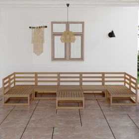 Garden furniture set 8 pieces solid pine wood by , Garden sets - Ref: Foro24-3076137, Price: 545,96 €, Discount: %