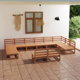 Gartenmöbel-Set 12-teilig aus massivem Kiefernholz von , Gartensets - Ref: Foro24-3076182, Preis: 850,58 €, Rabatt: %