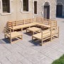 Juego de muebles de jardín 10 piezas madera maciza de pino de , Conjuntos de jardín - Ref: Foro24-3075789, Precio: 580,18 €, ...