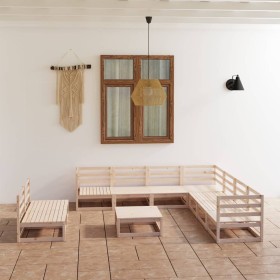 Garden furniture set 10 pieces solid pine wood by , Garden sets - Ref: Foro24-3075859, Price: 580,18 €, Discount: %