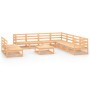 Garden furniture set 10 pieces solid pine wood by , Garden sets - Ref: Foro24-3075859, Price: 579,82 €, Discount: %