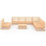 Garden furniture set 10 pieces solid pine wood by , Garden sets - Ref: Foro24-3075859, Price: 579,82 €, Discount: %