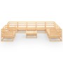 Juego de muebles de jardín 11 piezas madera maciza de pino de , Conjuntos de jardín - Ref: Foro24-3075929, Precio: 659,44 €, ...