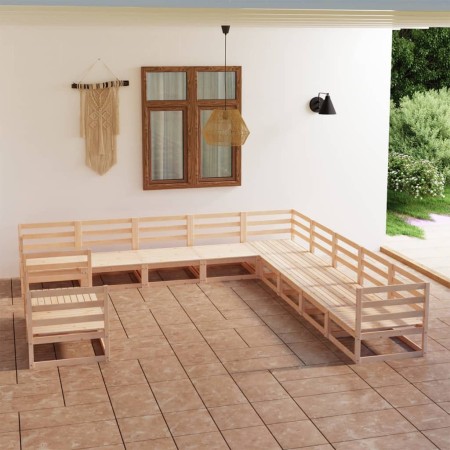 Juego de muebles de jardín 11 piezas madera maciza de pino de , Conjuntos de jardín - Ref: Foro24-3075934, Precio: 665,86 €, ...