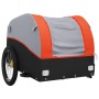 Schwarz-orangefarbener Fahrradanhänger aus Eisen, 45 kg von , Fahrradanhänger - Ref: Foro24-94124, Preis: 78,65 €, Rabatt: %