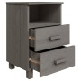 Mesita de noche HAMAR madera pino maciza gris claro 40x35x62 cm de vidaXL, Mesitas de noche - Ref: Foro24-340415, Precio: 73,...