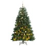 Artificial Christmas tree with hinges 300 LED and balls 240 cm by , Christmas trees - Ref: Foro24-3210130, Price: 196,50 €, D...