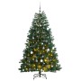 Árbol de Navidad artificial con bisagras 300 LED y bolas 240 cm de , Arboles de navidad - Ref: Foro24-3210166, Precio: 174,78...