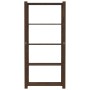 5-tier solid brown pine wood shelf 80x38x170 cm by , Industrial shelving - Ref: Foro24-373396, Price: 55,99 €, Discount: %