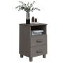 HAMAR bedside table solid pine wood light gray 40x35x62 cm by vidaXL, Nightstands - Ref: Foro24-340415, Price: 73,85 €, Disco...