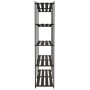 5-tier solid black pine wood shelf 170x38x170 cm by , Industrial shelving - Ref: Foro24-373406, Price: 96,84 €, Discount: %