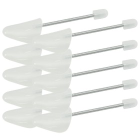 Shoe trees 5 pairs white plastic EU 35-38 by , Shoe lasts and stretchers - Ref: Foro24-155249, Price: 20,40 €, Discount: %