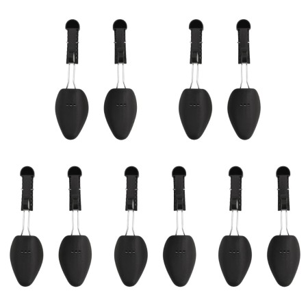 Shoe trees 5 pairs black plastic EU 38-44 by , Shoe lasts and stretchers - Ref: Foro24-155254, Price: 21,53 €, Discount: %