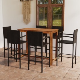 Garden bar set 7 pieces brown by , Garden sets - Ref: Foro24-3068003, Price: 515,06 €, Discount: %