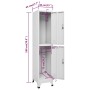 Locker cabinet with 2 compartments 38x45x180 cm by vidaXL, Lockers and storage cabinets - Ref: Foro24-244473, Price: 174,24 €...