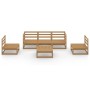 6-piece honey brown solid pine wood garden furniture. by , Garden sets - Ref: Foro24-3075397, Price: 405,47 €, Discount: %