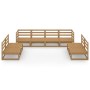 Muebles de jardín 8 piezas marrón miel madera madera de pino de , Conjuntos de jardín - Ref: Foro24-3075432, Precio: 534,95 €...