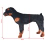 XXL schwarz-brauner stehender Plüsch-Rottweiler-Hund von vidaXL, Stofftiere - Ref: Foro24-91330, Preis: 102,02 €, Rabatt: %