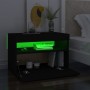 Bedside table with black plywood LED lights 60x35x40 cm by , Nightstands - Ref: Foro24-3082776, Price: 43,92 €, Discount: %