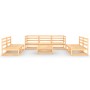 8-piece solid pine wood garden furniture set by , Garden sets - Ref: Foro24-3075424, Price: 405,99 €, Discount: %