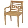 Batavia chairs 2 units solid teak wood by vidaXL, Garden chairs - Ref: Foro24-43051, Price: 228,85 €, Discount: %