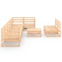 9-teiliges Gartenmöbel-Set aus massivem Kiefernholz von , Gartensets - Ref: Foro24-3075619, Preis: 493,99 €, Rabatt: %