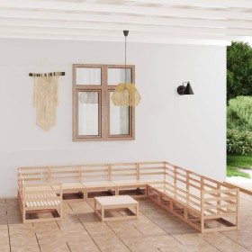 Garden furniture set 12 pieces solid pine wood by , Garden sets - Ref: Foro24-3076019, Price: 740,40 €, Discount: %