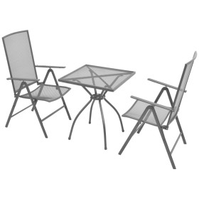 3-piece bistro set with anthracite steel folding chairs by , Garden sets - Ref: Foro24-42717, Price: 169,99 €, Discount: %