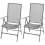 3-teiliges Bistro-Set mit anthrazitfarbenen Stahl-Klappstühlen von , Gartensets - Ref: Foro24-42717, Preis: 169,67 €, Rabatt: %