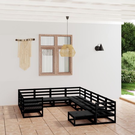 11-piece solid pine wood garden furniture set by , Garden sets - Ref: Foro24-3076038, Price: 855,51 €, Discount: %