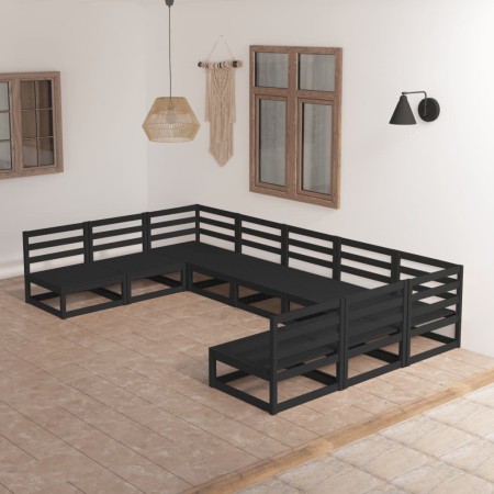 9-piece solid pine wood garden furniture set by , Garden sets - Ref: Foro24-3076143, Price: 642,99 €, Discount: %