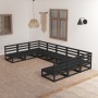 9-teiliges Gartenmöbel-Set aus massivem Kiefernholz von , Gartensets - Ref: Foro24-3076143, Preis: 643,16 €, Rabatt: %