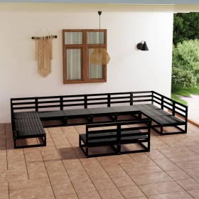 12-piece solid pine wood garden furniture set by , Garden sets - Ref: Foro24-3076183, Price: 888,99 €, Discount: %