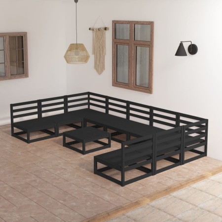 Juego de muebles de jardín 10 piezas madera maciza de pino de , Conjuntos de jardín - Ref: Foro24-3076148, Precio: 747,30 €, ...