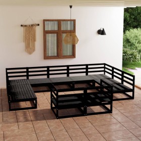 Juego de muebles de jardín 11 piezas madera maciza de pino de , Conjuntos de jardín - Ref: Foro24-3076213, Precio: 846,99 €, ...