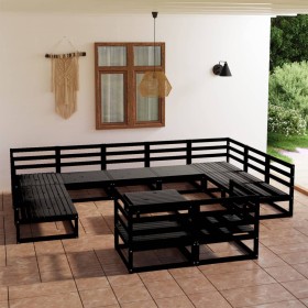 Juego de muebles de jardín 12 piezas madera maciza de pino de , Conjuntos de jardín - Ref: Foro24-3076218, Precio: 912,87 €, ...