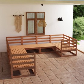 8-piece solid pine wood garden furniture set by , Garden sets - Ref: Foro24-3075977, Price: 518,99 €, Discount: %