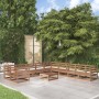 Juego de muebles de jardín 11 piezas madera maciza de pino de , Conjuntos de jardín - Ref: Foro24-3076012, Precio: 781,97 €, ...