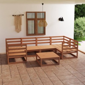 7-teiliges Gartenmöbel-Set aus massivem Kiefernholz von , Gartensets - Ref: Foro24-3076247, Preis: 457,99 €, Rabatt: %