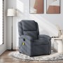 Dark gray velvet reclining massage chair by , Armchairs - Ref: Foro24-371809, Price: 258,83 €, Discount: %