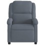 Dark gray velvet reclining massage chair by , Armchairs - Ref: Foro24-371809, Price: 258,83 €, Discount: %