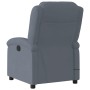 Dark gray velvet reclining massage chair by , Armchairs - Ref: Foro24-371809, Price: 258,83 €, Discount: %