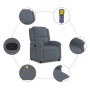 Dark gray velvet reclining massage chair by , Armchairs - Ref: Foro24-371809, Price: 258,83 €, Discount: %