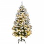 Árbol Navidad artificial con bisagras 150 LED y bolas 120 cm de , Arboles de navidad - Ref: Foro24-3210097, Precio: 97,22 €, ...