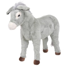 XXL gray standing plush donkey by vidaXL, Stuffed animals - Ref: Foro24-91343, Price: 90,99 €, Discount: %