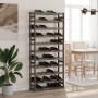 Solid gray pine wood wine rack for 77 bottles by , Wine racks - Ref: Foro24-373383, Price: 70,57 €, Discount: %