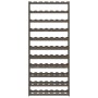 Solid gray pine wood wine rack for 77 bottles by , Wine racks - Ref: Foro24-373383, Price: 70,57 €, Discount: %